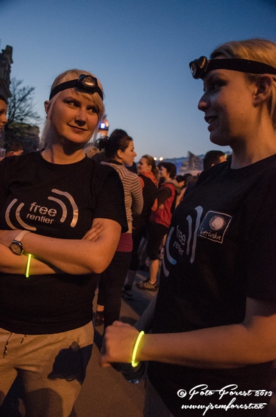 Peťa a Lenka na běhu pro Světlušku