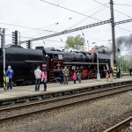 Parní vlak v Kralupech nad Vltavou