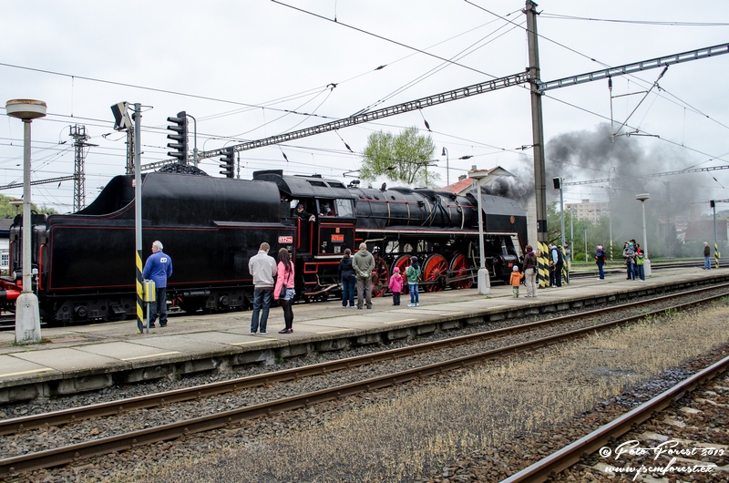 Parní vlak v Kralupech nad Vltavou