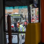 Nehoda trolejbusu na Kotlářské v Brně