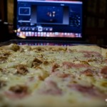 Pizza při práci