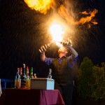 Barmanská ohnivá show