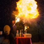 Barmanská ohnivá show
