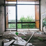 Opuštěný hotel u brněnské přehrady