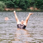 Koupání v brněnské přehradě