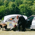 Ukázka práce policejních psů