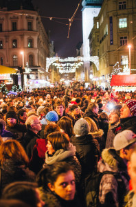 Rozsvěcení vánočního stromečku na náměstí Svobody Brno