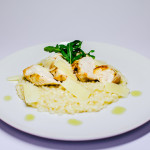 Pravé italské risotto s parmezánem a kuřecím masem