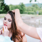 Backstage z styling focení
