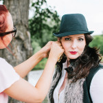 Backstage z styling focení