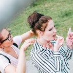 Backstage z styling focení