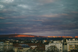 Západ slunce Hády Brno