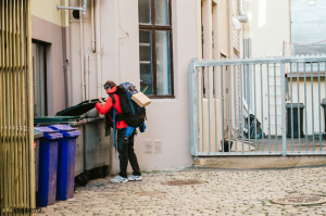 Dumpster diving in Norway